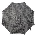 White Line Wave Black Pattern Hook Handle Umbrellas (Medium) View1