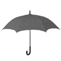 White Line Wave Black Pattern Hook Handle Umbrellas (Medium) View3