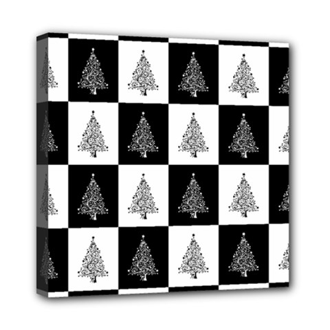 Christmas Tree Christmas Tree Mini Canvas 8  X 8  (stretched) by Pakrebo