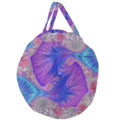 Fractal Artwork Art Design Giant Round Zipper Tote by Pakrebo