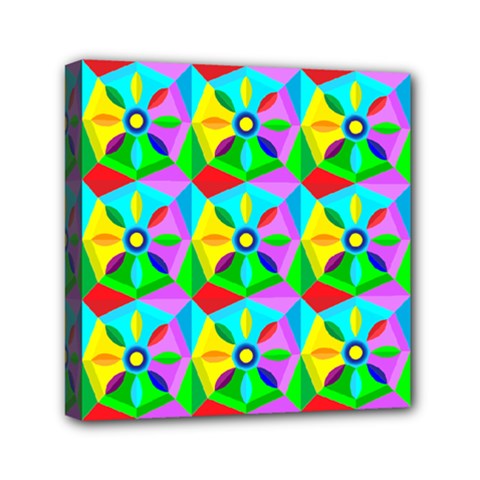 Star Texture Template Design Mini Canvas 6  X 6  (stretched) by Pakrebo