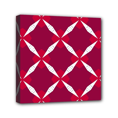 Christmas Background Wallpaper Mini Canvas 6  X 6  (stretched) by Pakrebo
