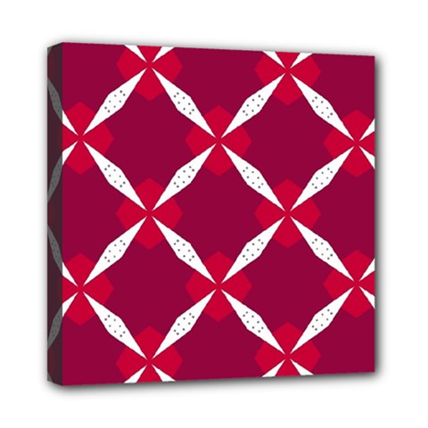 Christmas Background Wallpaper Mini Canvas 8  X 8  (stretched) by Pakrebo
