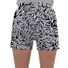 Flames Fire Pattern Digital Art Sleepwear Shorts by Pakrebo