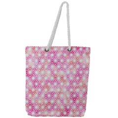 Traditional Patterns Hemp Pattern Full Print Rope Handle Tote (large) by Pakrebo