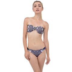 Pattern Abstract Background Art Classic Bandeau Bikini Set by Pakrebo