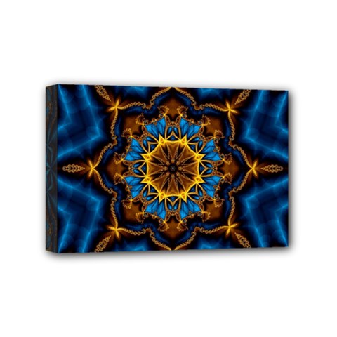 Pattern Abstract Background Art Mini Canvas 6  X 4  (stretched) by Pakrebo