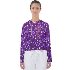 Textile Cross Pattern Square Women s Slouchy Sweat by Pakrebo