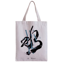 Water Calligraphy  Zipper Classic Tote Bag by EMWdesign