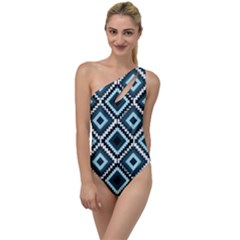 Native American Pattern To One Side Swimsuit by Valentinaart