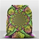 Rose Painted Kaleidoscope Colorful Drawstring Bag (Small) View2