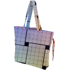 Construction Rectangle Steel Metal Drawstring Tote Bag by Pakrebo