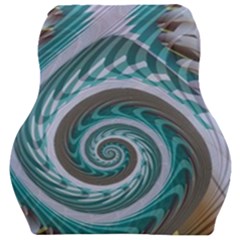 Spiral Fractal Swirl Whirlpool Car Seat Velour Cushion  by Pakrebo