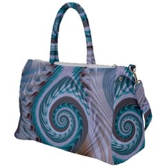 Spiral Fractal Swirl Whirlpool Duffel Travel Bag by Pakrebo