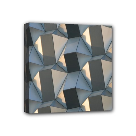 Pattern Texture Form Background Mini Canvas 4  X 4  (stretched) by Pakrebo