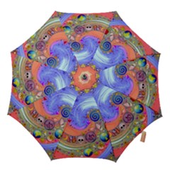 Swirl Vortex Emoji Cyclone Motion Hook Handle Umbrellas (medium) by Pakrebo