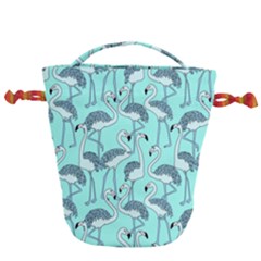 Bird Flemish Picture Drawstring Bucket Bag by Mariart