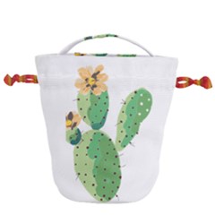 Cactaceae Thorns Spines Prickles Drawstring Bucket Bag by Mariart