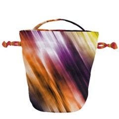 Rainbow Light Drawstring Bucket Bag by JezebelDesignsStudio