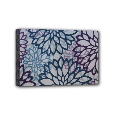 Modern Floral Pop Mini Canvas 6  X 4  (stretched) by JezebelDesignsStudio