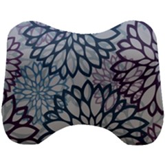 Modern Floral Pop Head Support Cushion by JezebelDesignsStudio