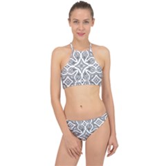 Mandala Line Art Racer Front Bikini Set by Mariart