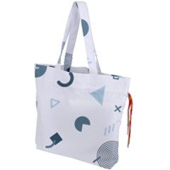 Shape Vector Triangle Drawstring Tote Bag by Mariart