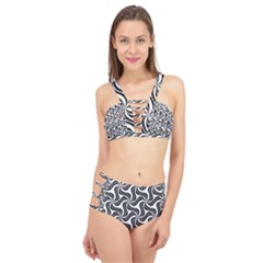 Soft Pattern Repeat Cage Up Bikini Set by Mariart