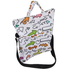 Desktop Pattern Art Graphic Design Fold Over Handle Tote Bag by Pakrebo
