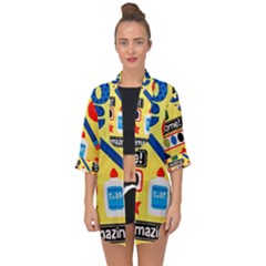 Fabric Cloth Textile Clothing Open Front Chiffon Kimono by Pakrebo