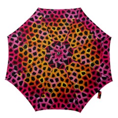 Mosaic Structure Pattern Background Hook Handle Umbrellas (small) by Pakrebo