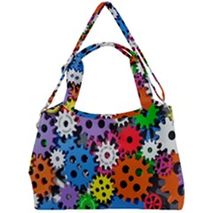 The Gears Are Turning Double Compartment Shoulder Bag by WensdaiAmbrose