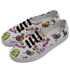 Doodle Cartoon Drawn Cone Food Men s Classic Low Top Sneakers by Pakrebo