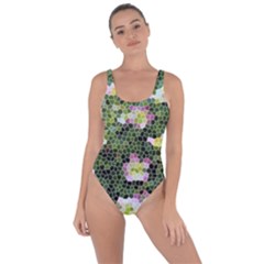Mosaic Structure Pattern Background Bring Sexy Back Swimsuit by Pakrebo