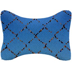 Pattern Structure Background Blue Seat Head Rest Cushion by Pakrebo