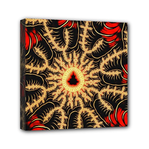 Fractal Julia Mandelbrot Art Mini Canvas 6  X 6  (stretched) by Pakrebo