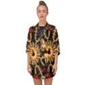 Fractal Julia Mandelbrot Art Half Sleeve Chiffon Kimono View1