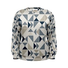 Geometric Triangle Modern Mosaic Women s Sweatshirt by Pakrebo