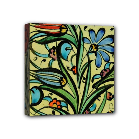 Mosaic Tile Art Ceramic Colorful Mini Canvas 4  X 4  (stretched) by Pakrebo