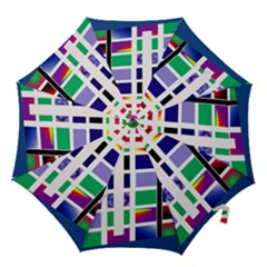Color Graffiti Pattern Geometric Hook Handle Umbrellas (small) by Pakrebo