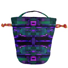 Abstract Pattern Desktop Wallpaper Drawstring Bucket Bag by Pakrebo