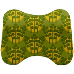 Texture Plant Herbs Herb Green Head Support Cushion by Pakrebo