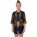 Pattern Abstract Background Art Open Front Chiffon Kimono View1