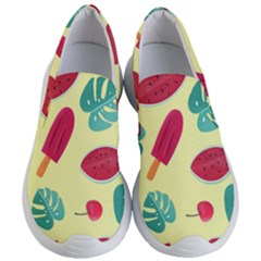 Watermelon Leaves Strawberry Women s Lightweight Slip Ons by Pakrebo