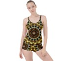 Pattern Abstract Background Art Boyleg Tankini Set  View1