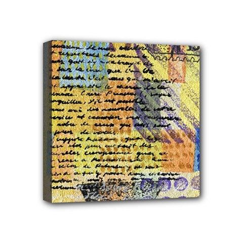Old Paper Vintage Mini Canvas 4  X 4  (stretched) by Pakrebo