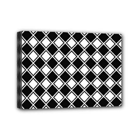 Square Diagonal Pattern Mini Canvas 7  X 5  (stretched) by Mariart