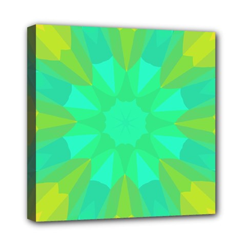 Kaleidoscope Background Mini Canvas 8  X 8  (stretched) by Mariart