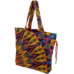 Background Abstract Texture Chevron Drawstring Tote Bag by Mariart