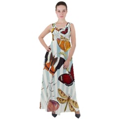 My Butterfly Collection Empire Waist Velour Maxi Dress by WensdaiAmbrose